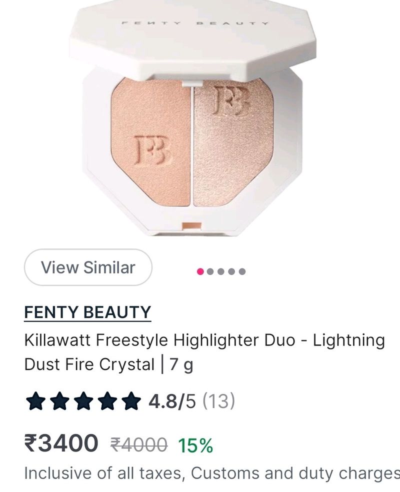 Fenty Beauty Blusher, Bronzer And Highlighter