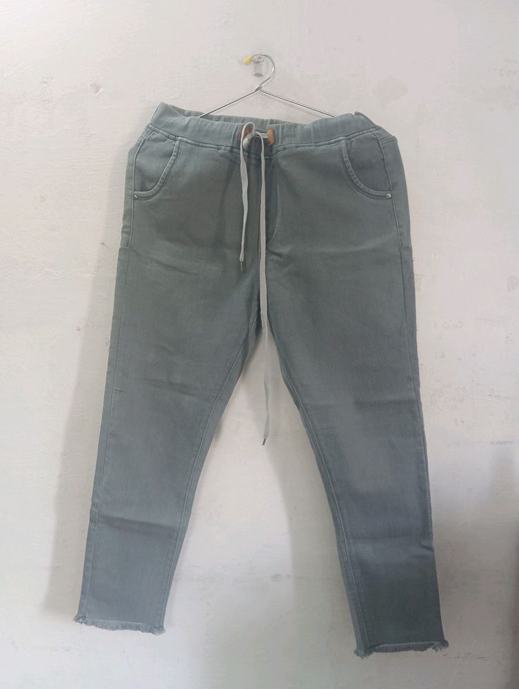 Grey Color Jeans/ Trouser For Women