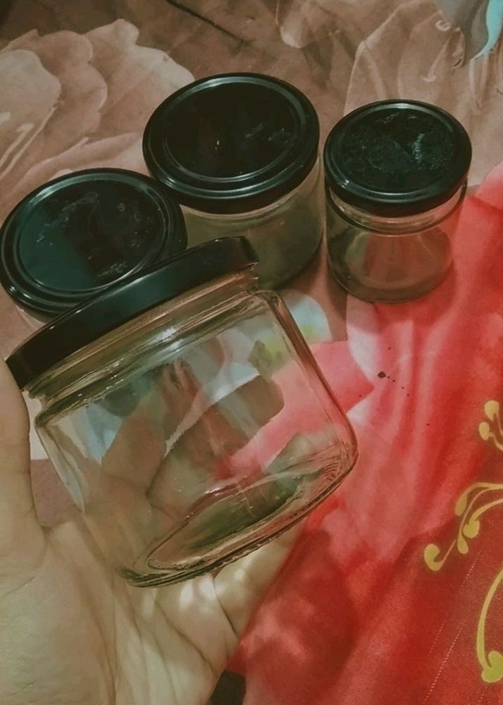 (Set Of 4) Aesthetic Glass Jar🔥