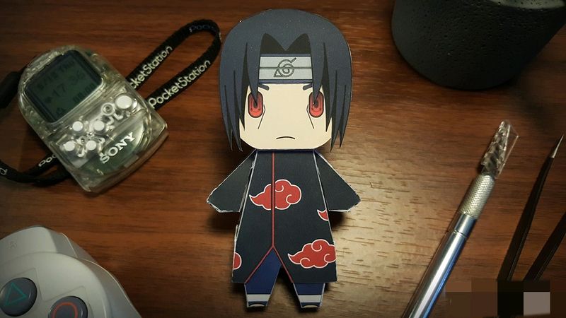 Anime Naruto Shippuden Itachi Chini Paper Figurine