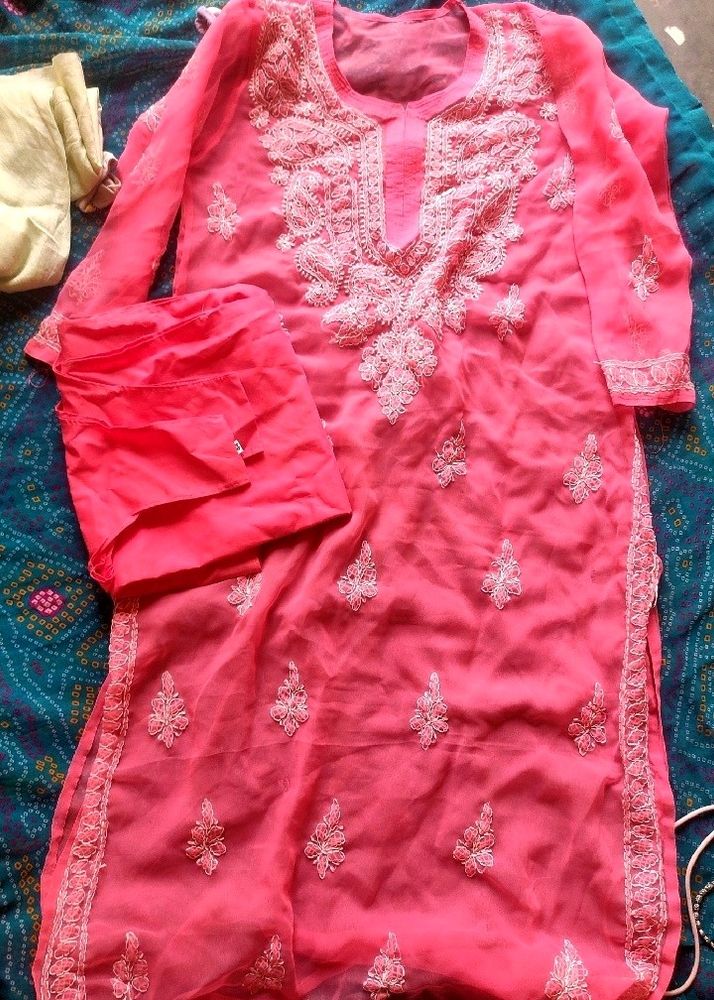 Chikenkari Kurti Combo Only Cash Offer