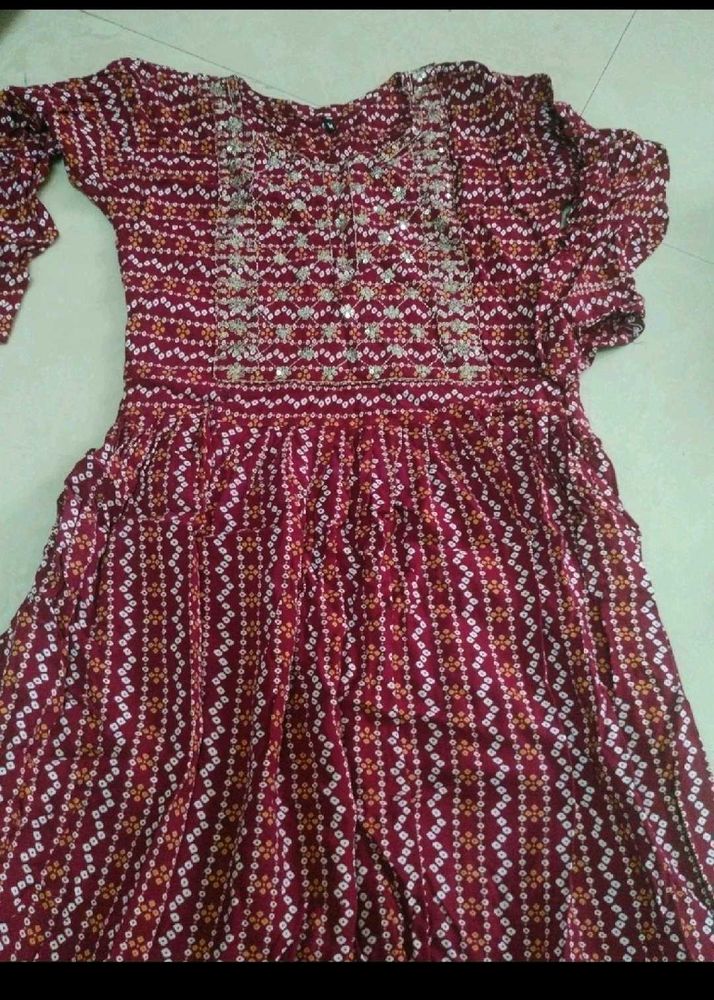 Bandhni Kurti