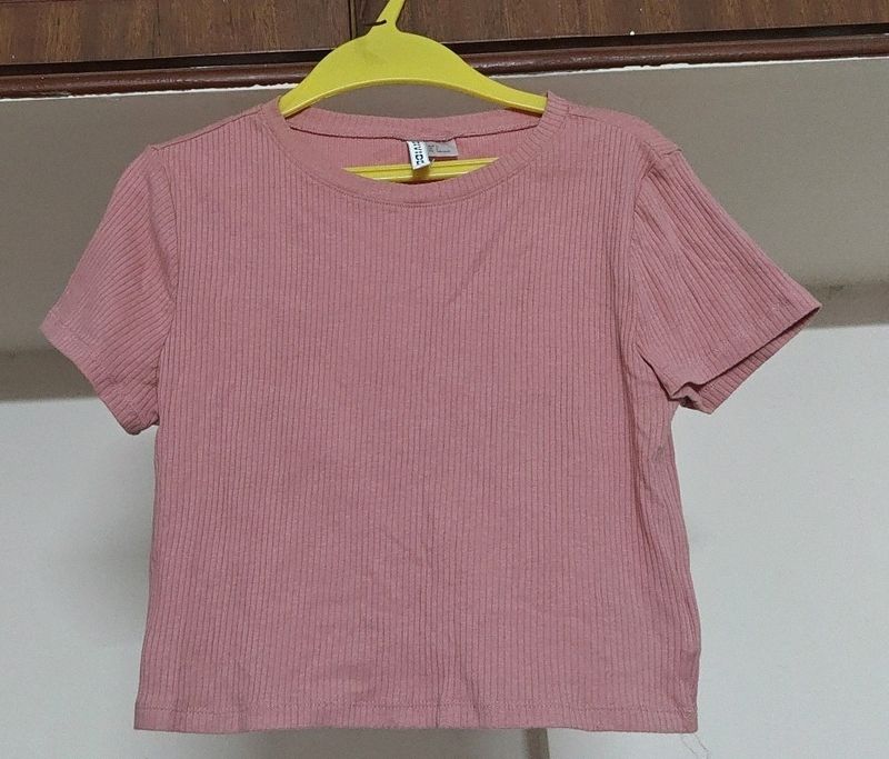 Basic Pink H&M Crop Top