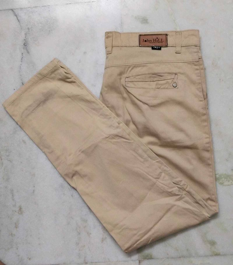 John Hill Nude Colour Formal Pant