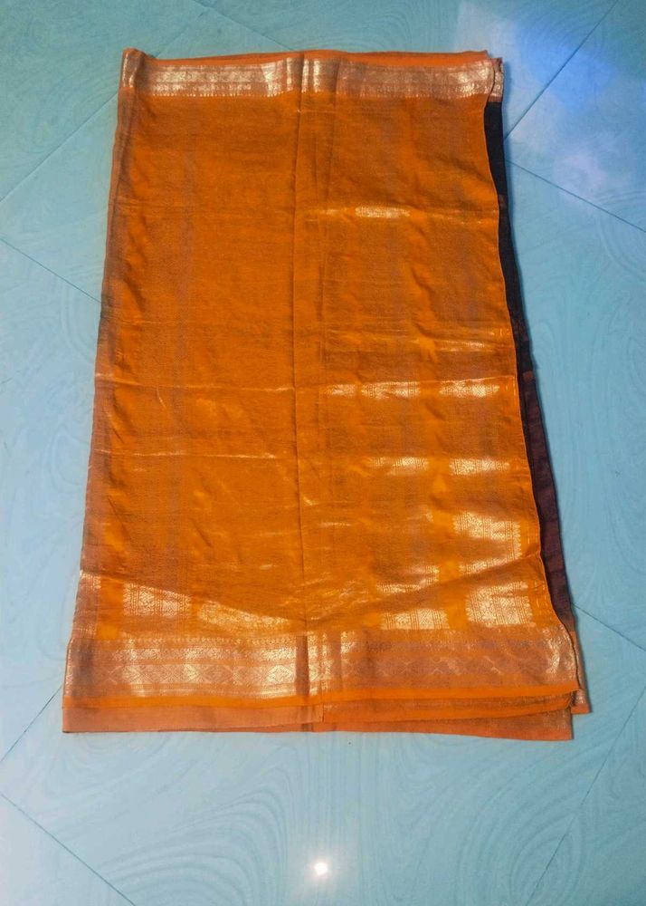 Maroon Colour Pure Gadwal Saree