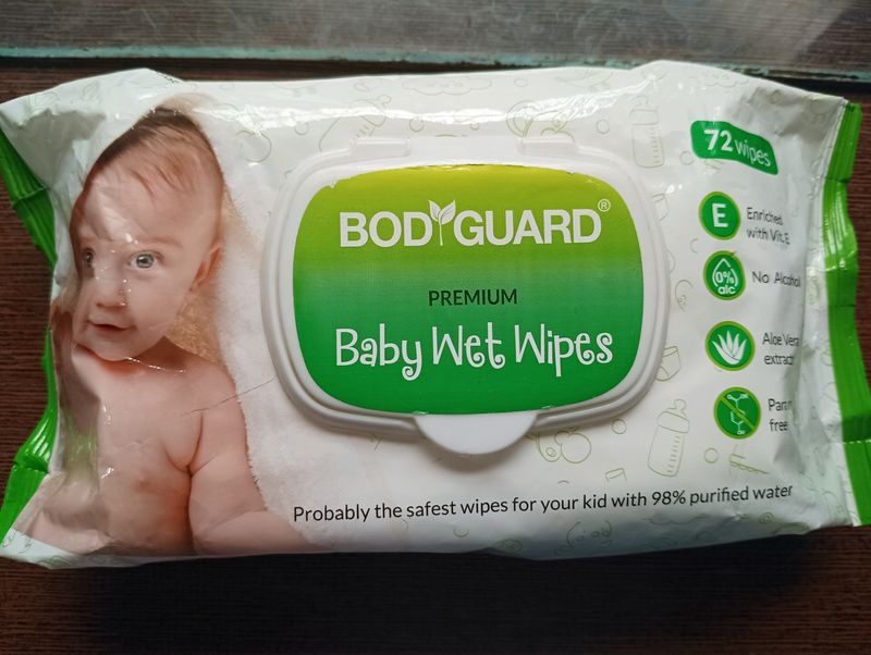 Bodyguard Premium Wet Wipes Pack Of 72😍