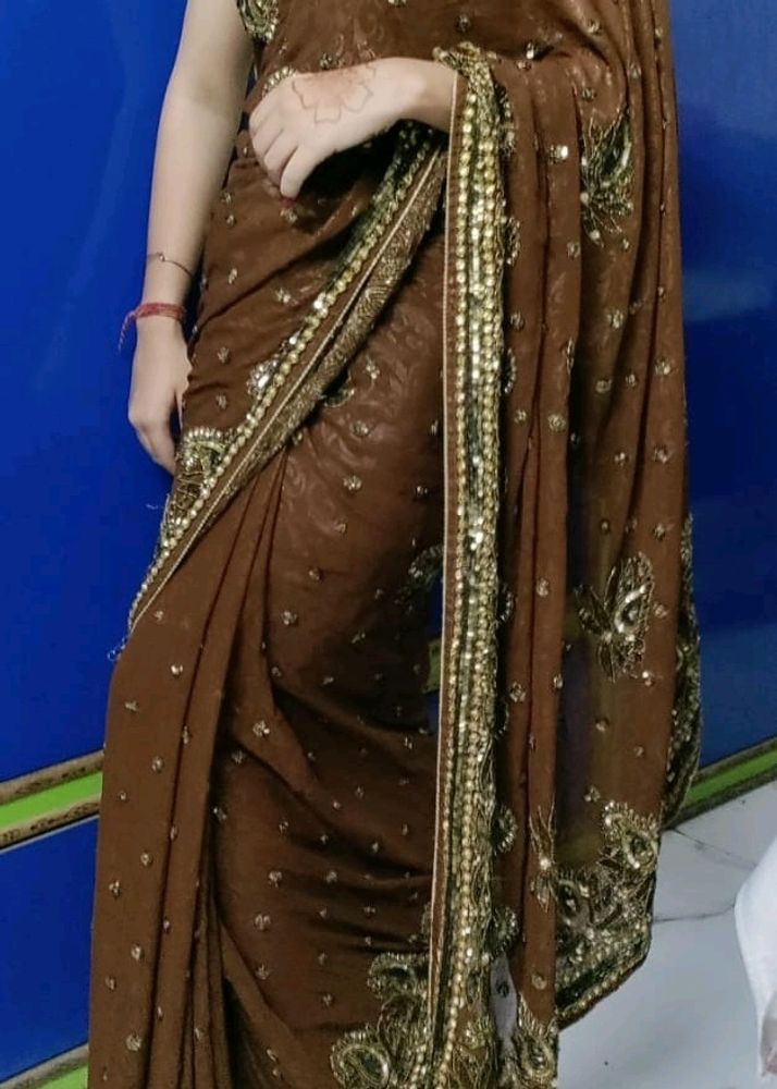 Heavy Work Saree