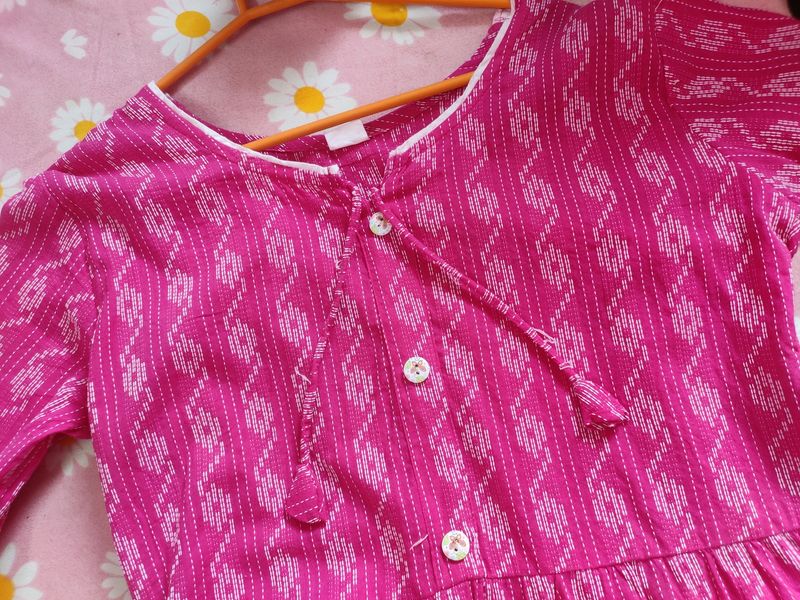 New Pink Empire Short Kurti🌸