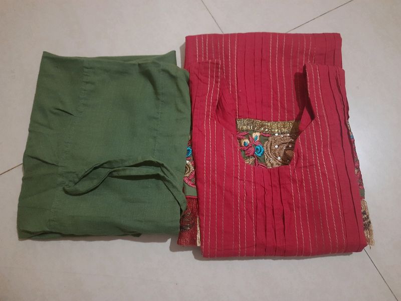 Maroon Color Kurti With Pant