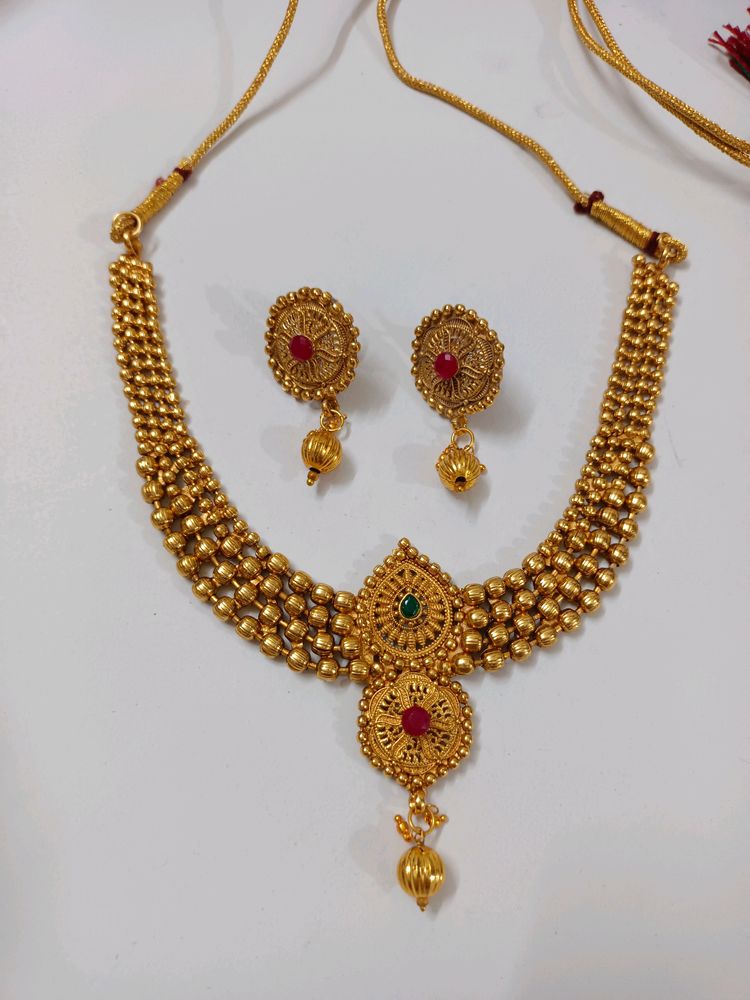 Golden Colour Jewellery Set