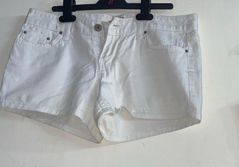 Denim White shorts