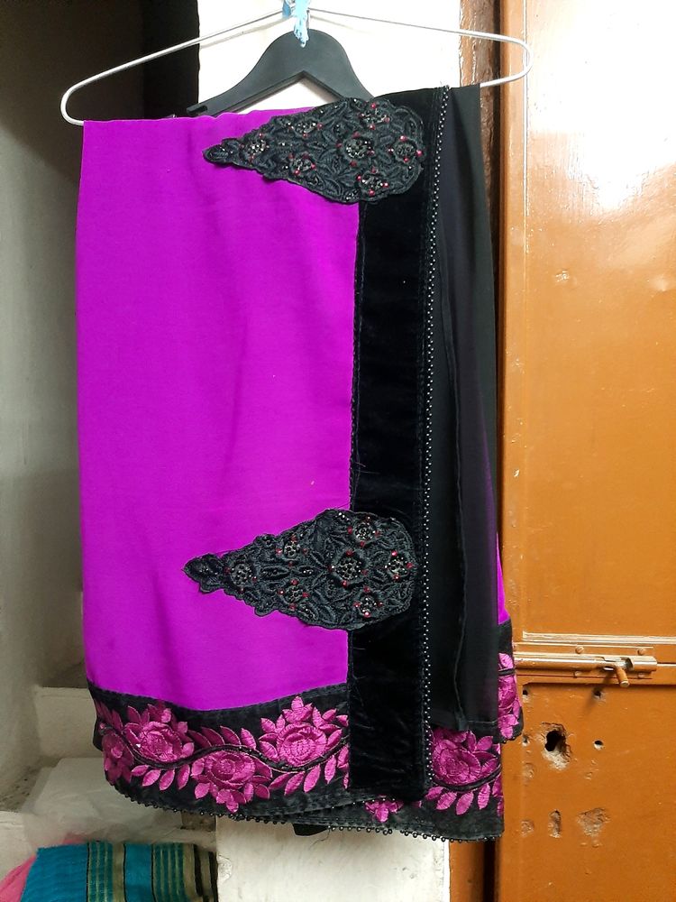 Purpel Saree