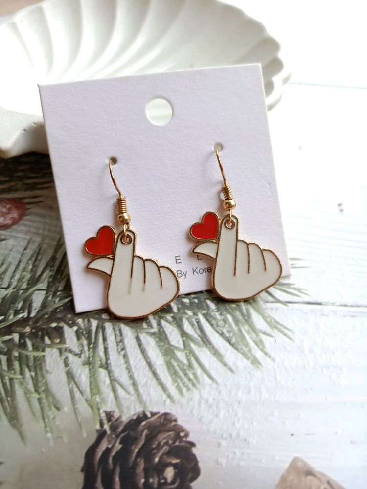 SARANGHE ( Love In Korean)  EARRINGS