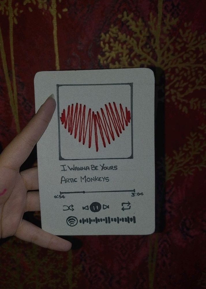 Embroidery Spotify Card