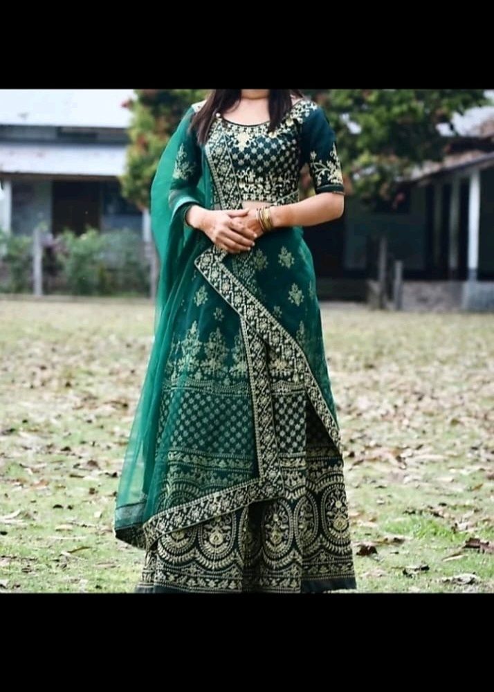 Lehnga Choli Dark Green