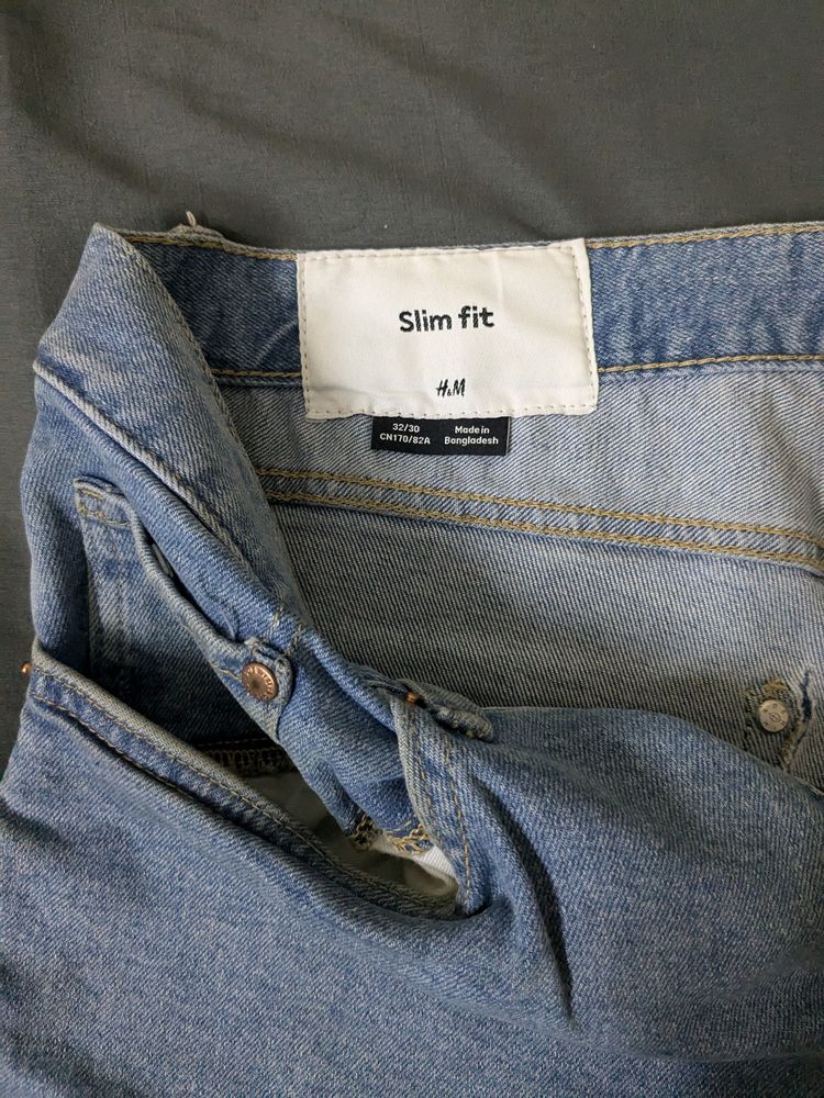 Original H&M Denim Jeans . Blue. 32inches.