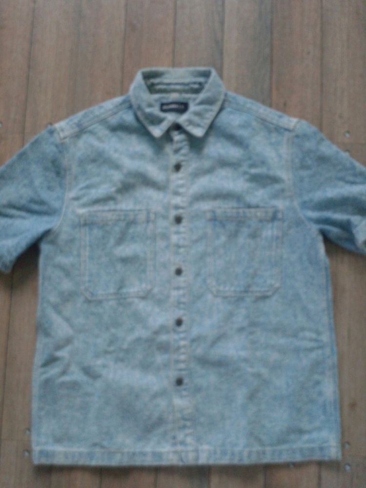 Zudio Denim Oversized Dirty Wash Shirt