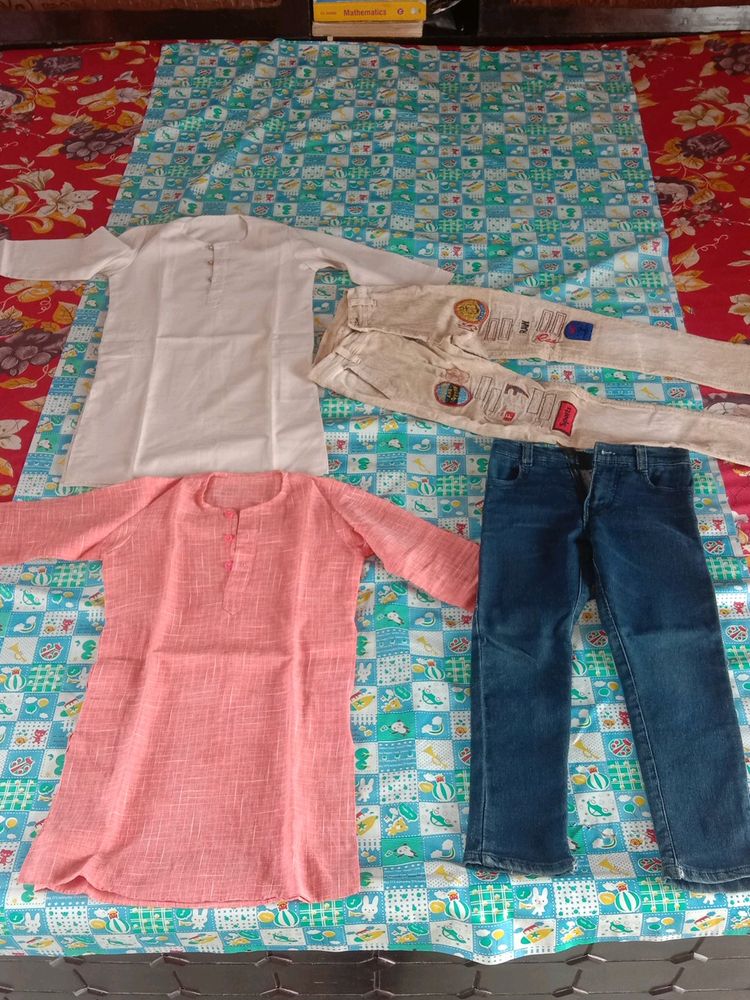 Boy Kids Jeans Kurta