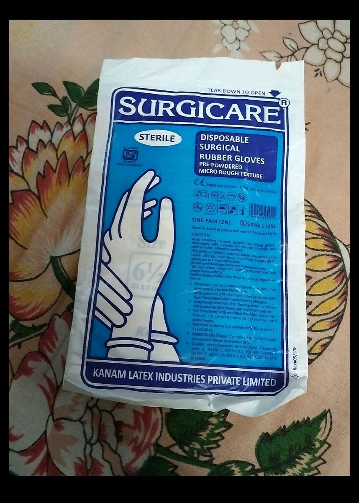 Surgicare Disposable Surgical Rubber Gloves