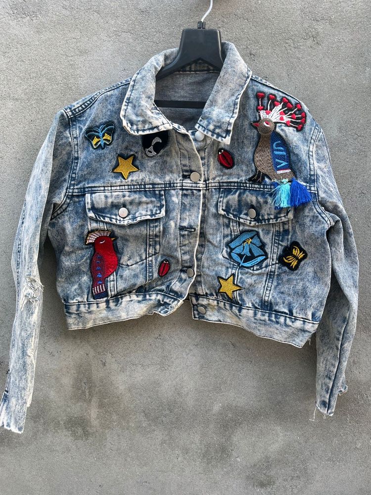 Denim Patchwork Rugged Jacket