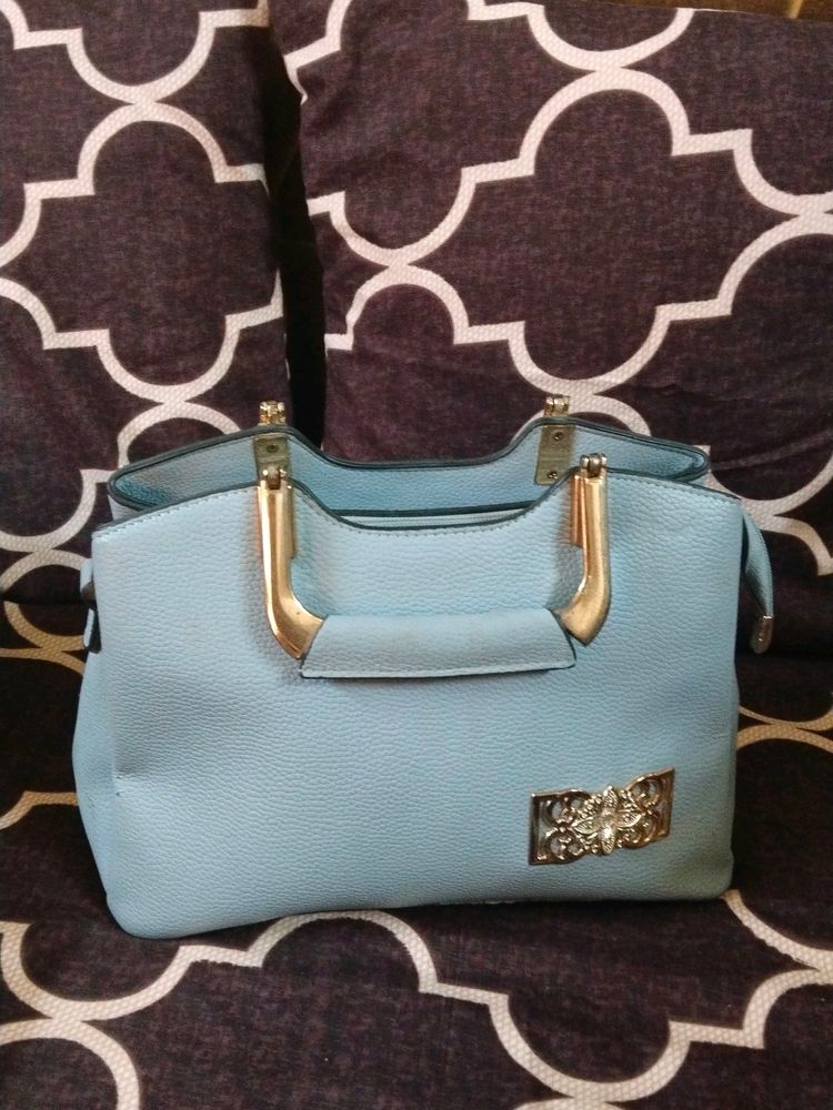 Pastel Blue Hand Bag