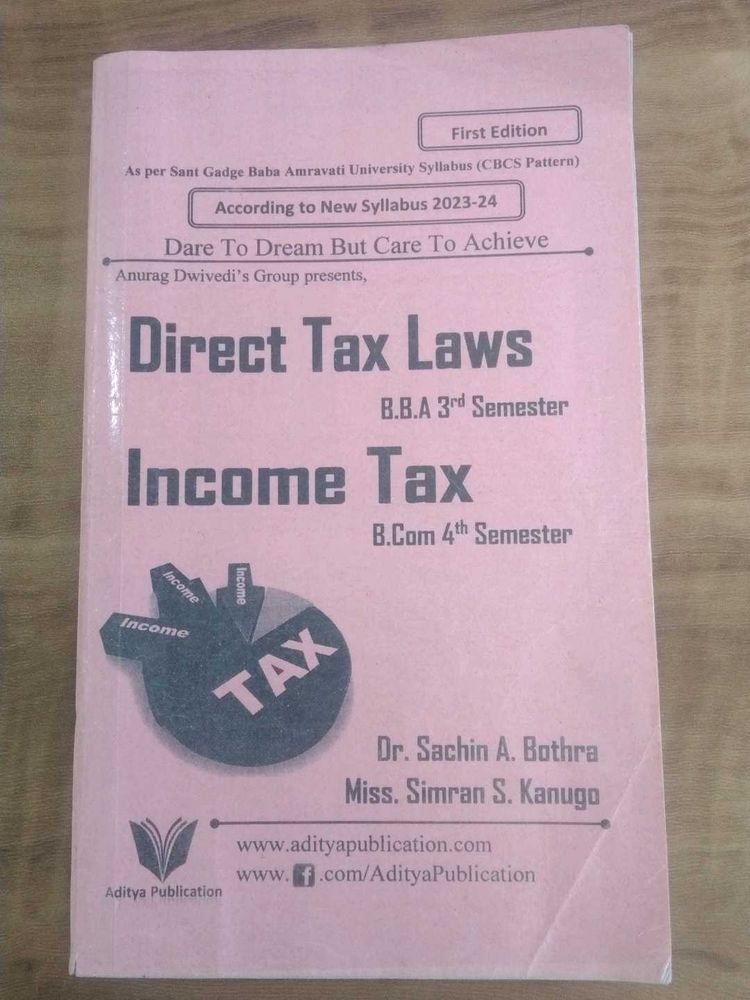 Direct Tax Laws And Income