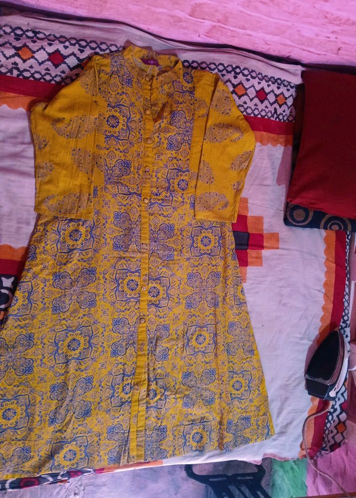 Price - 130 Rs Only🔥Long Anarkali Kurti Pack Of 2