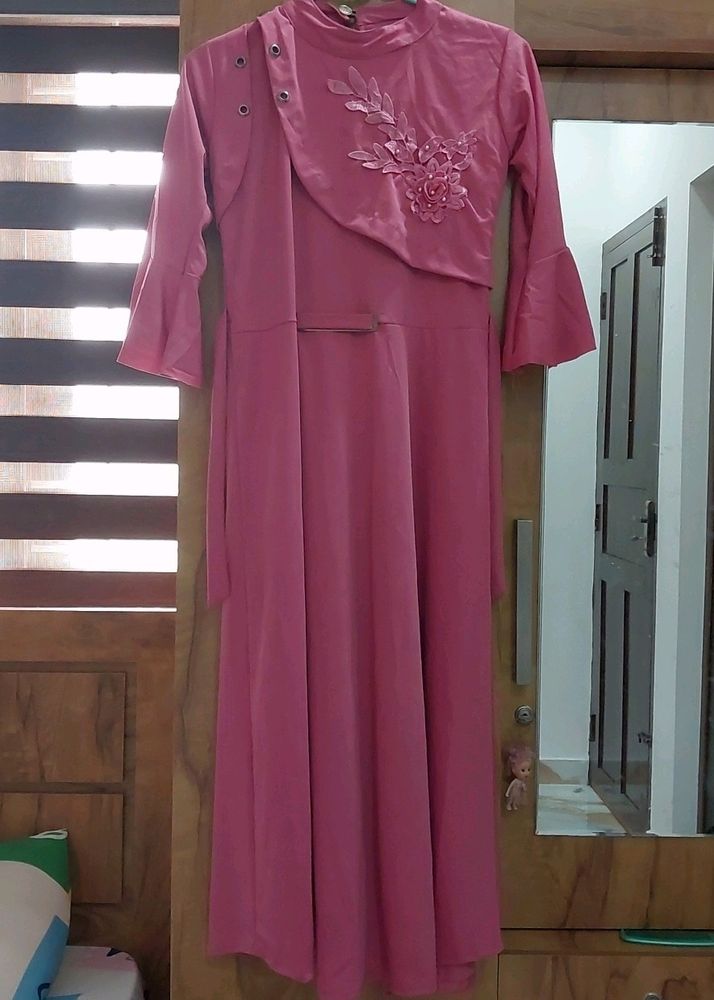 Pink Full Length Frock