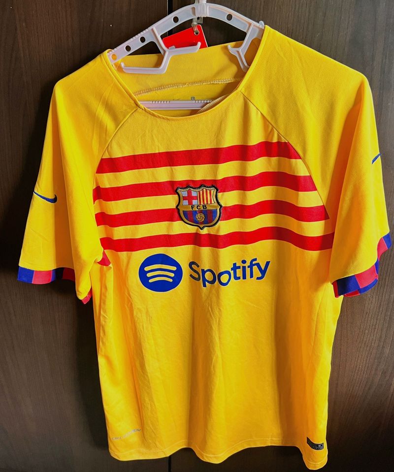 Bright Yellow FCB sports Jersey