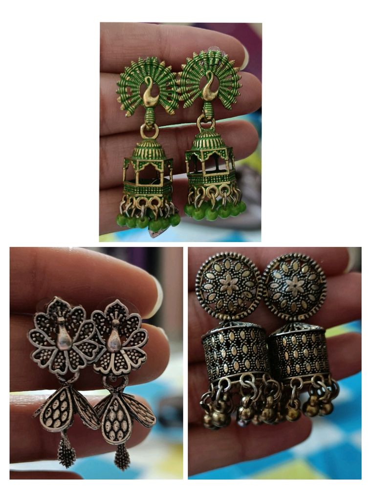 Combo Offer Three Jhumkas