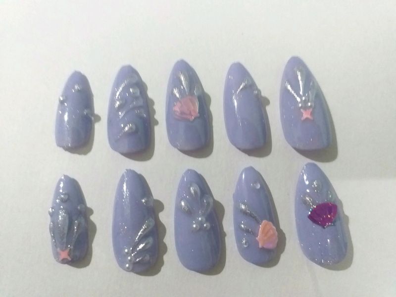 Price Drop! Press On Nails(Mermaid Core🧜‍♀️)