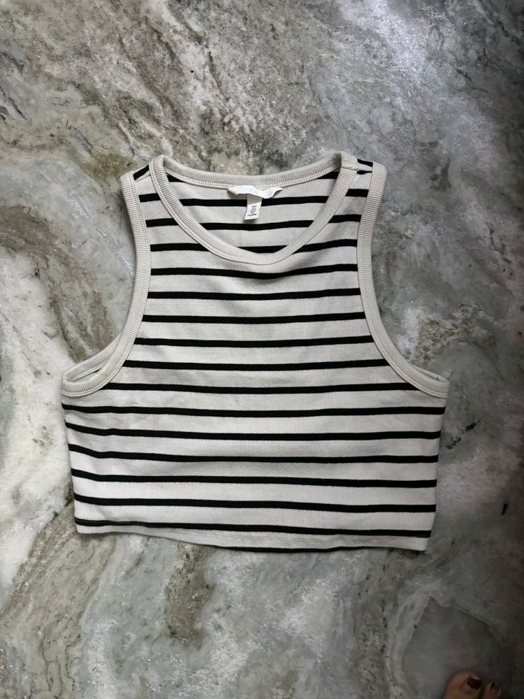 H&m Crop Vest Top New