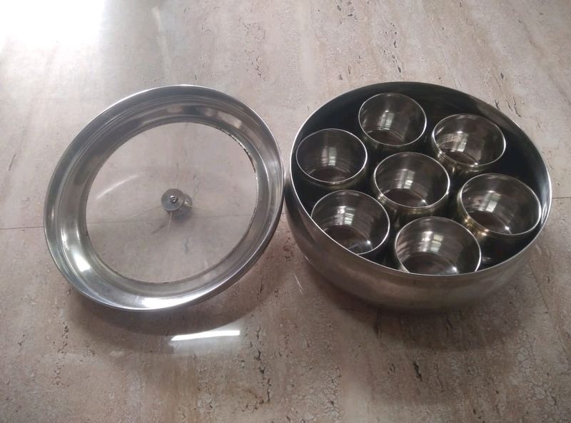 Steel Masala Dabba