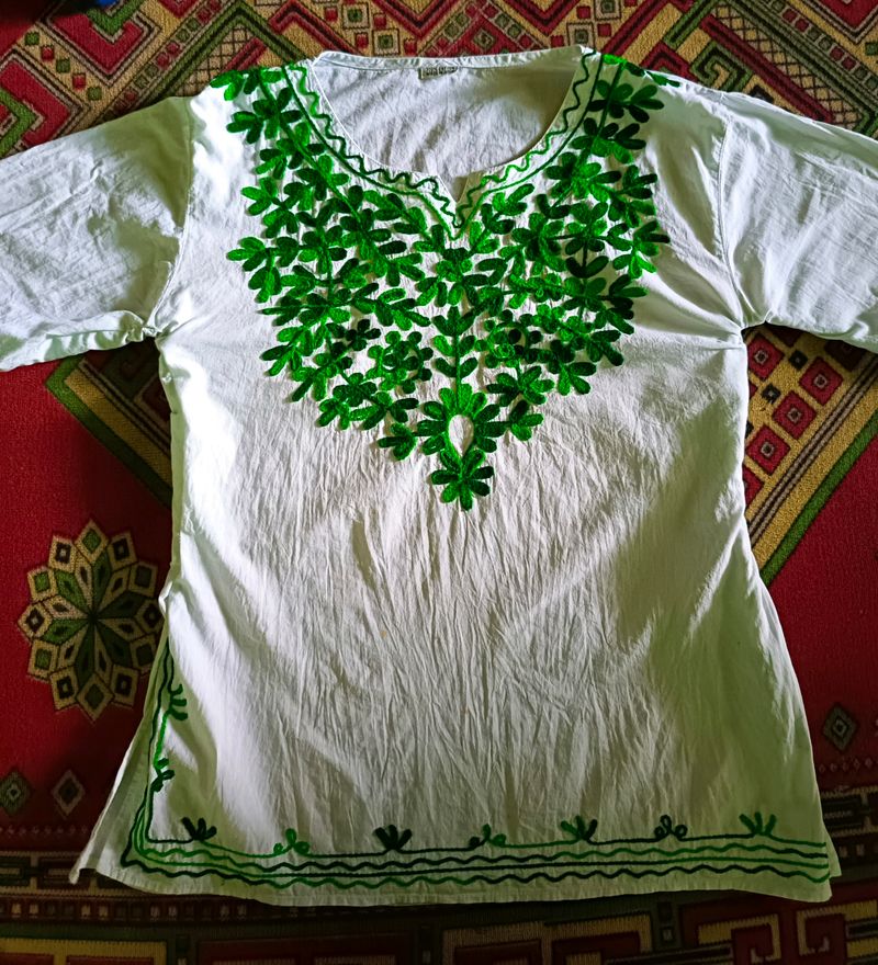 White Short Kurti