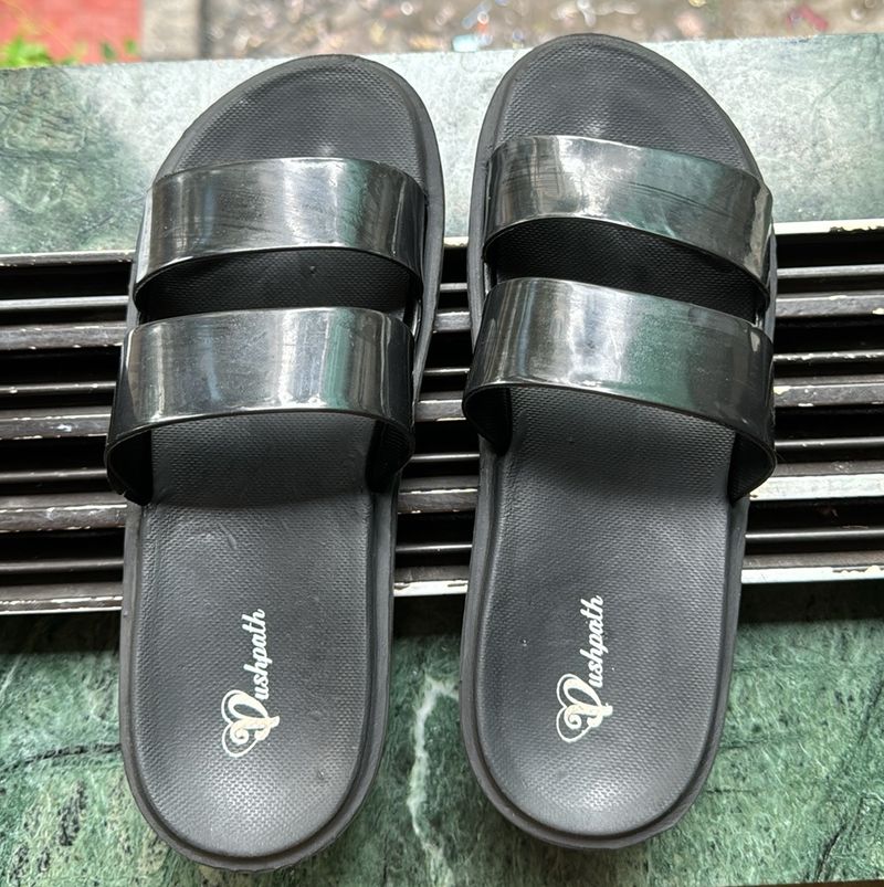 Black Flip Flops