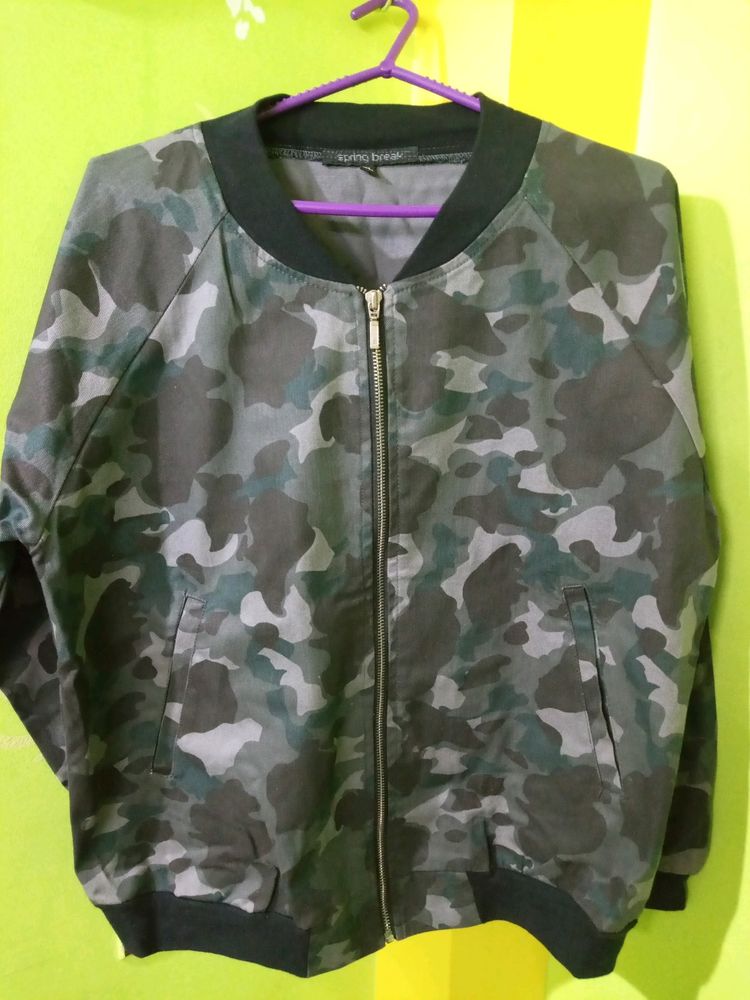 Camo Print Jacket