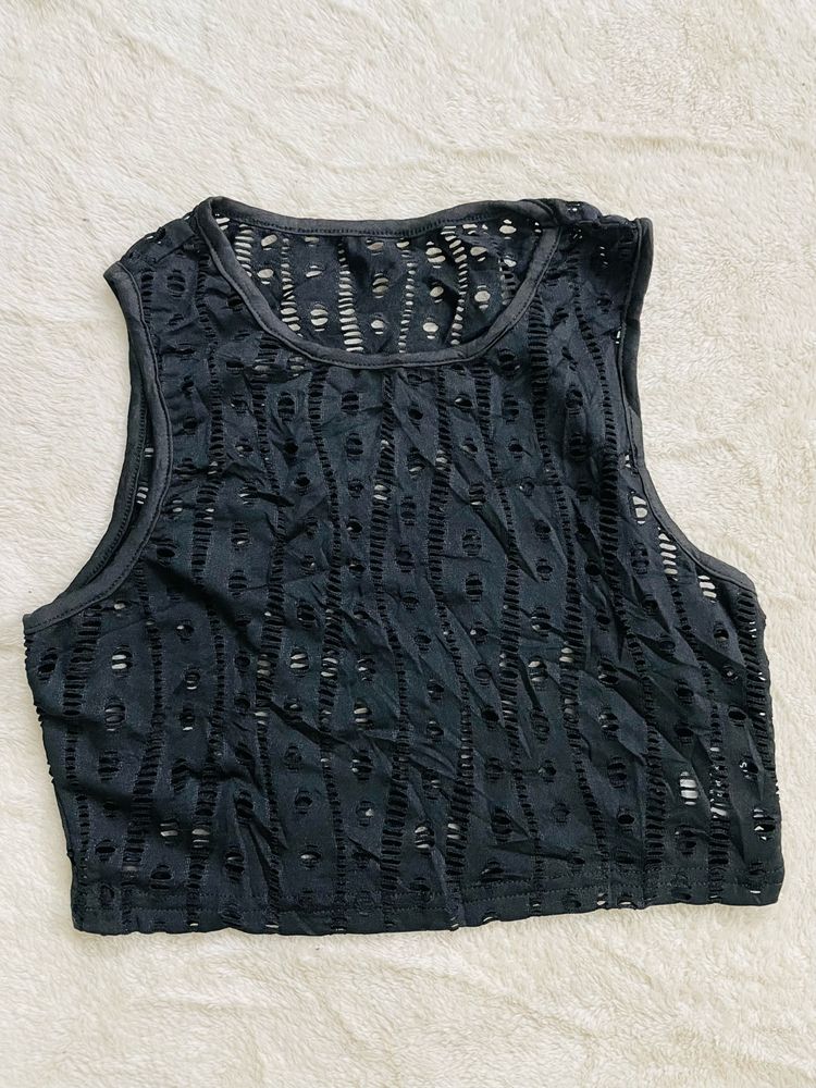 Black Basic Vest Top