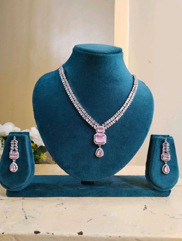 Pink AD Necklace