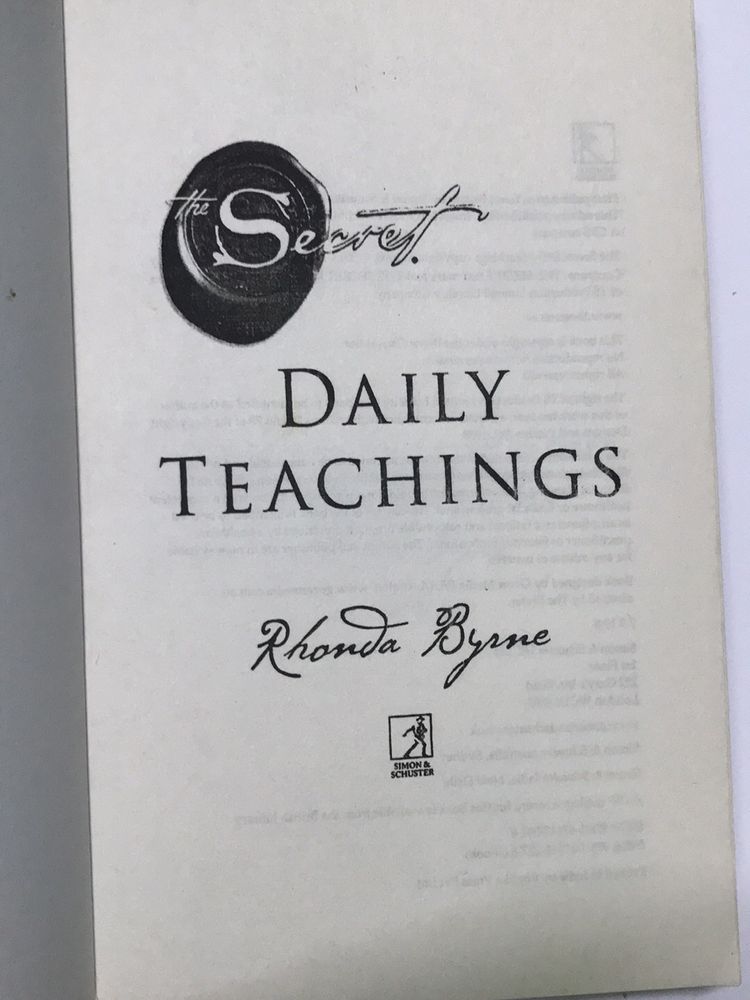 Secret Daily teaching