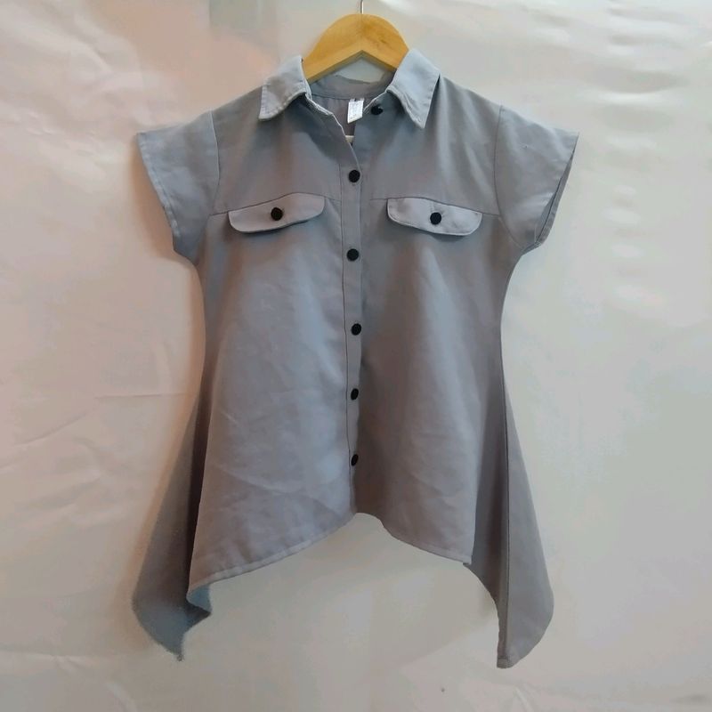 Beautiful Light Grey Lady's Top