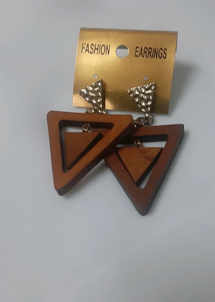 Wooden Handmade Earrings