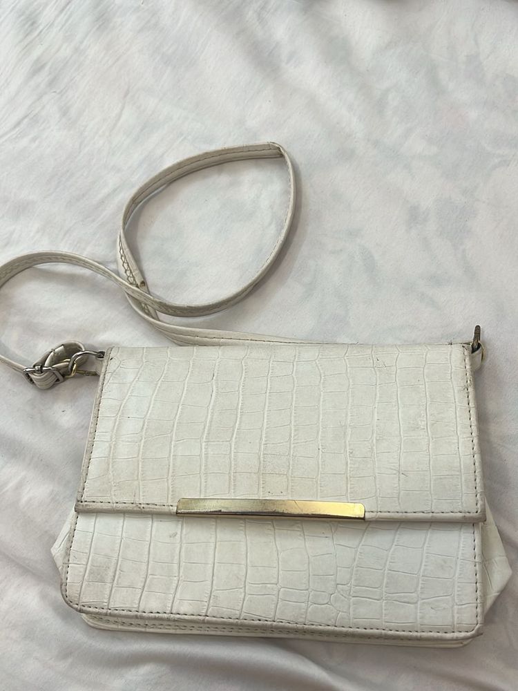 White Sling Bag