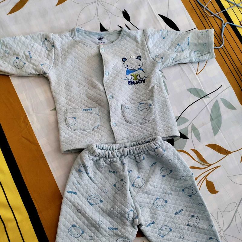 Winter Night Suit Blue 12-18 Month