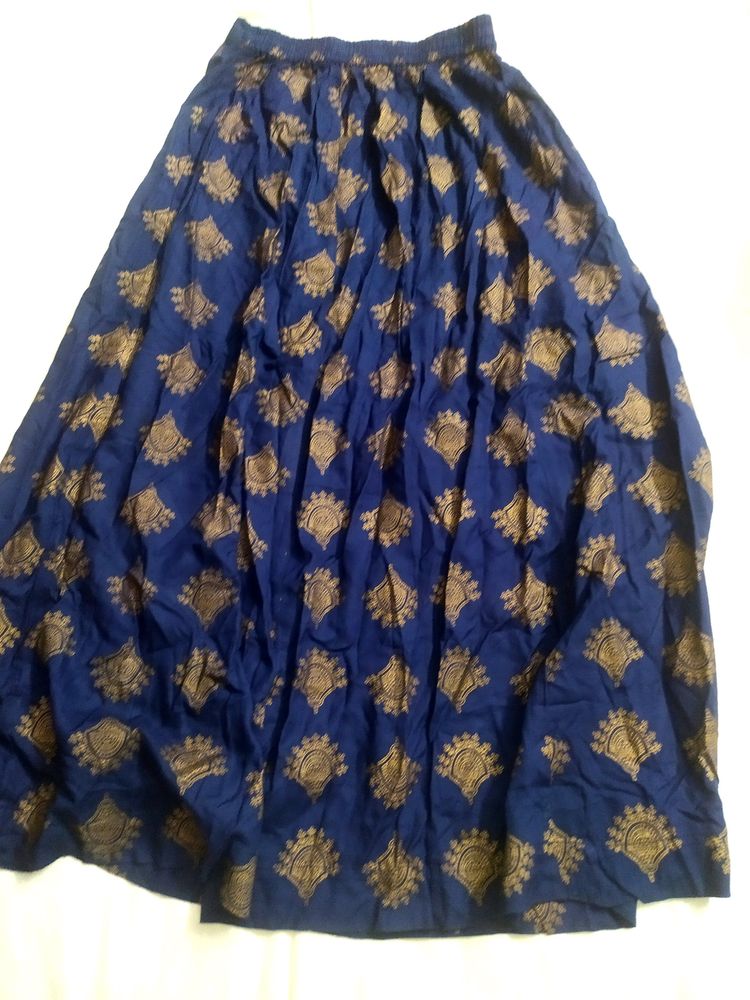 Navy Blue Lehenga Skirt