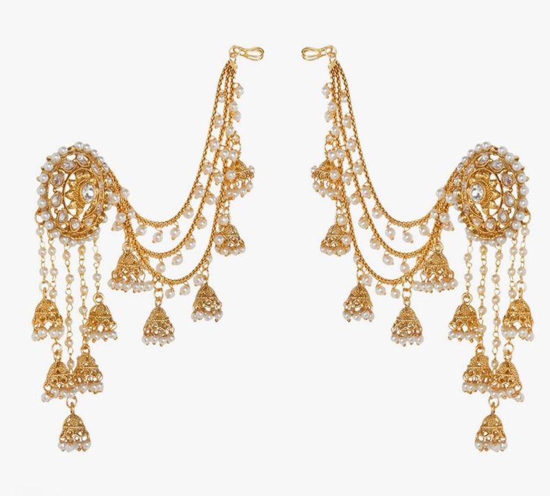 PRIYAASI Brand Ear Jewellery With Chain