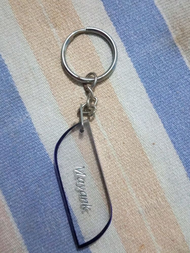 Key Chain With Blue Strap