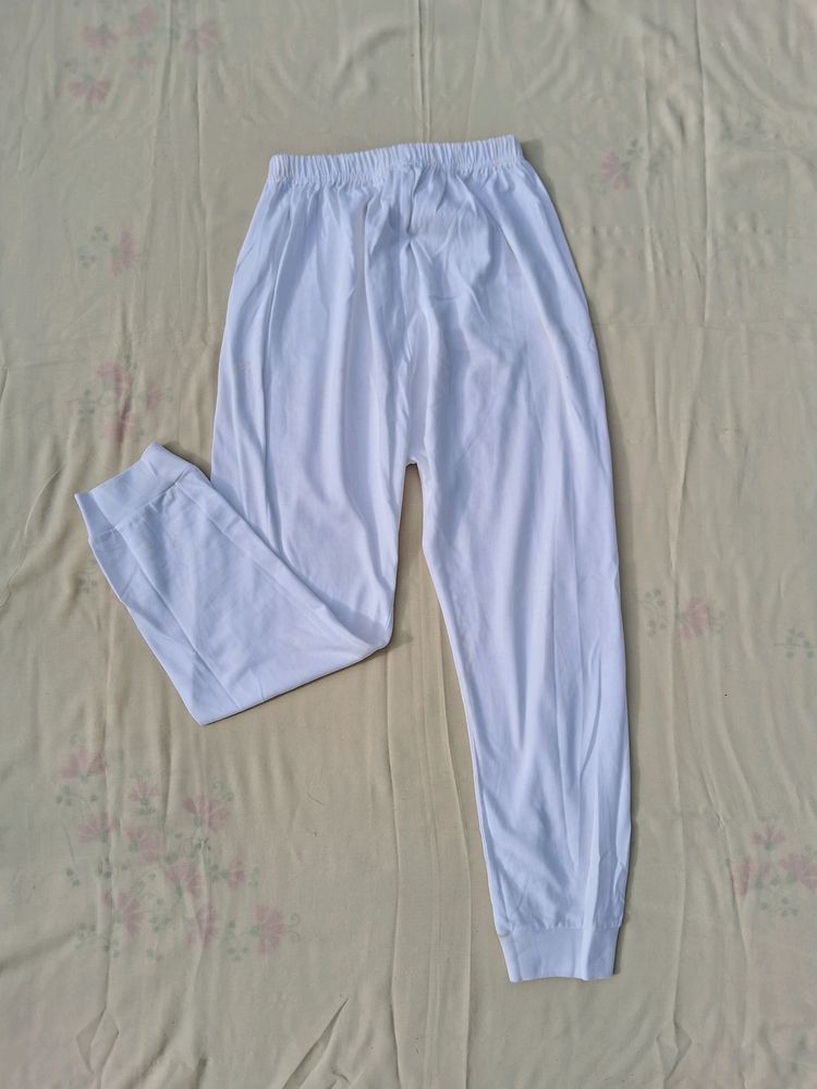 White 3/4 pants