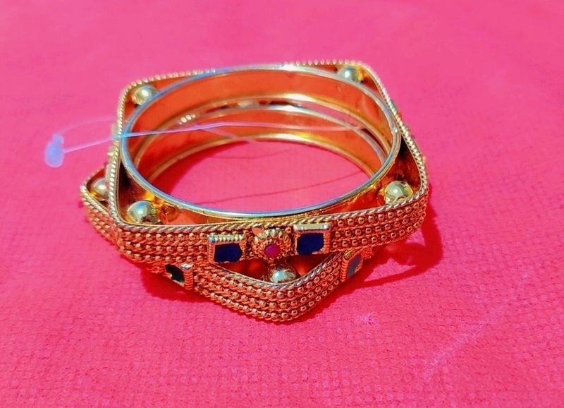 square shape party wear kada