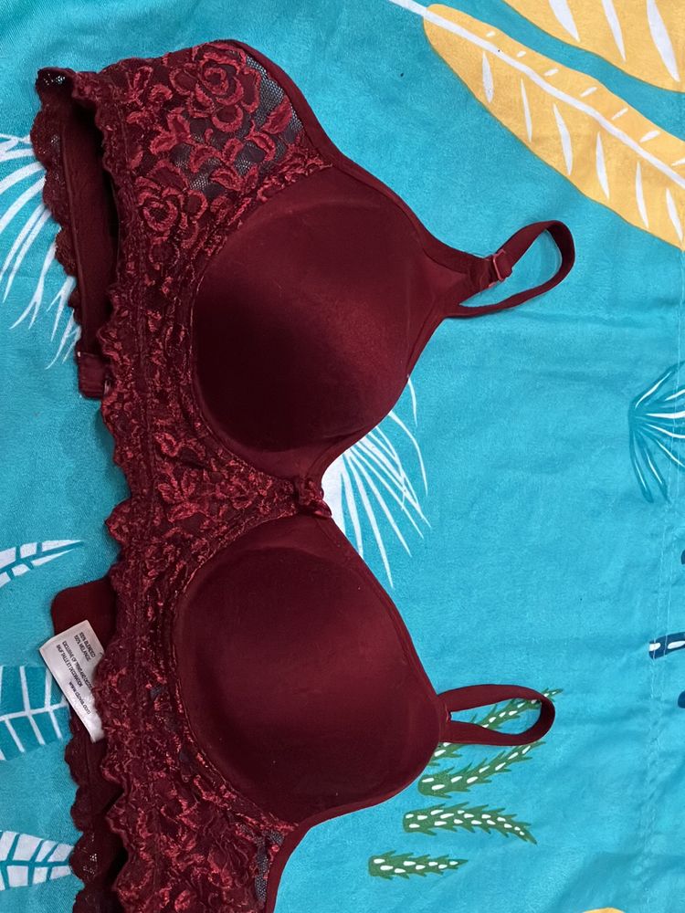 Clovia Maroon Bra -32B - Unused