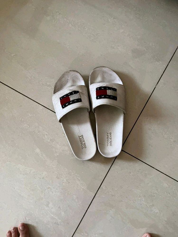 Original Tommy Hilfiger White Sliders